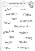 Vorschau - Arbeitsblätter - Herbst | Lernwörter | Rechtschreibung - Seite 2