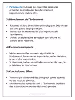 Aperçu - Feuilles d'exercices - Rédiger un compte rendu d'événement - Page 1