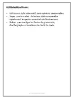 Aperçu - Feuilles d'exercices - Rédiger un compte rendu d'événement - Page 2