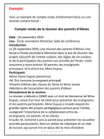 Aperçu - Feuilles d'exercices - Rédiger un compte rendu d'événement - Page 3