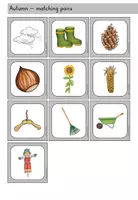 Vorschau - Spiele - Autumn Fall Herbst Merkspiel matching pairs - Englisch - Seite 3