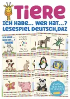 Vorschau - Stationenlernen - Ich habe ... Wer hat ...? Tiere Lesen Spiel Deutsch - Deckblatt