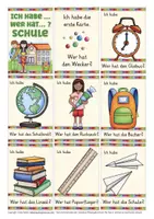 Vorschau - Stationenlernen - Ich habe ... Wer hat ...? Schule und Schulsachen Spiel - Seite 2
