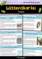 Vorschau - Arbeitsblätter - Albanien MEGABUNDLE - Wissenskartei, Lückentext, Steckbrief, Suchsel - Seite 1