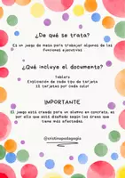 Vista previa - Unidades / Secuencias / Situaciones de Aprendizaje - JUEGO FUNCIONES EJECUTIVAS - página 1
