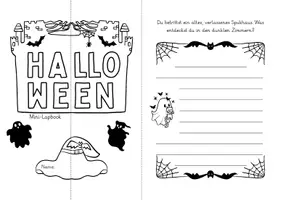 Vorschau - Mal- und Bastelvorlagen - Mini-Lapbook - Halloween 02 - Seite 2
