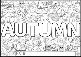 Vista previa - Manualidades / Dibujos para colorear - DIBUJOS OTOÑO AUTUMN Y TARDOR INFANTIL - página 3