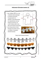 Vorschau - Mal- und Bastelvorlagen - Bastelanleitung: Halloween-Girlande - Seite 2
