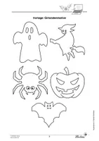 Vorschau - Mal- und Bastelvorlagen - Bastelanleitung: Halloween-Girlande - Seite 3