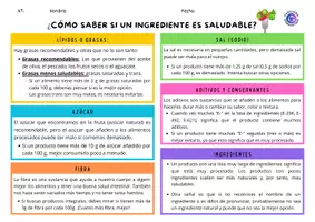 Vista previa - Hojas de trabajo - Interpretamos las etiquetas de los alimentos - página 2