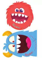 Vorschau - Bildkarten - Türschilder Monster - Seite 2