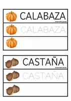 Vista previa - Tarjetas / Manipulativos - Lectoescritura Otoño - página 3