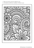 Vorschau - Mal- und Bastelvorlagen - Blumen - Mandala - Ausmalbilder - Seite 2