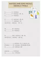 Vista previa - Tarjetas / Manipulativos - Consciència fonològica so inicial-medial-final. - página 1