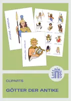 Vorschau - Mal- und Bastelvorlagen - Cliparts // Götter der Antike - Deckblatt