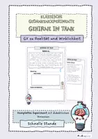 Vorschau - Arbeitsblätter - GX - Gehirne im Tank - ein Gedankenexperiment - Deckblatt