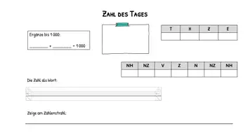 Vorschau - Arbeitsblätter - Mathematik - Zahl des Tages - Seite 1
