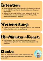Vorschau - Arbeitsblätter - 10-Minuten-Kunst Herbst (Klassen 2 und 3) - Seite 1