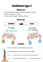 Vorschau - Merkblätter - If clauses Conditional Type 2 Regeln und Übungen - Seite 1