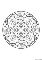 Vorschau - Arbeitsblätter - Herbst-Mandalas, differenziert, Halloween, Drachen, Igel, Fledermfaus - Seite 2