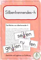 Vorschau - Bildkarten - Einführung Silbentrennendes-h | Geschichte und Legekarten - Deckblatt