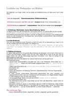 Vorschau - Arbeitsblätter - Leitfaden zur Werkanalyse von Bilder - Seite 1