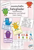 Vorschau - Präsentationen/Tafelbilder - Satzglieder Monster (nach Zebra) - Deckblatt