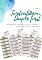 Vorschau - Arbeitsblätter - Tandem interview - Simple past (positive statements) - Deckblatt