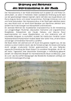 Vorschau - Arbeitsblätter - Impressionismus in der Musik: Merkmale, Komponisten und Einflüsse - Seite 1