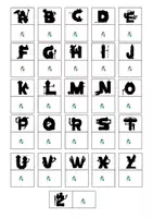 Vorschau - Arbeitsblätter - Alonies-Buchstaben-Zuordnung – 4-fach differenziertes Material zur Alphabetförderung - Seite 3