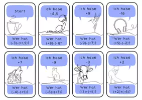 Vorschau - Spiele - Ich habe, Wer hat? Addition und Subtraktion - Seite 1