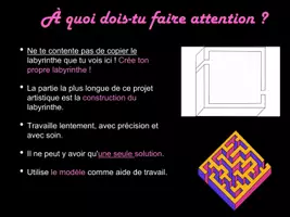 Aperçu - Préparation de séance / Séance complète - Art: Crée ton propre labyrinthe ! (modèle inclus) - Page 3