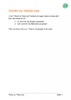 Vorschau - Merkblätter - There Is/ There Are Info Sheet - Seite 1