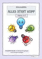 Vorschau - Arbeitsblätter - Alles steht Kopf - Filme im Ethikunterricht zum Thema Gefühle inkl. Rollenspiel - Deckblatt