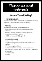 Vista previa - Para docentes: organización, planificación y formación - Phonemes and animals | Classroom Activity - Portada