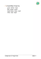 Vorschau - Merkblätter - Comparison of Adjectives Info Sheet - Seite 1