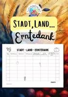 Vorschau - Spiele - Stadt, Land, Erntedank - Deckblatt