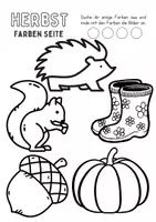 Vorschau - Arbeitsblätter - Materialpaket - Herbst Malen - DaZ/DaF/Kunst/Deutsch/Sachunterricht - Seite 2