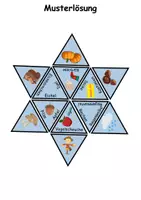 Vorschau - Arbeitsblätter - GRATIS Legestern Herbst Wortschatz - DaZ/DaF, Deutsch (Klassen 1 und 2) - Seite 2