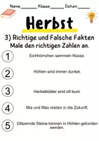 Vorschau - Arbeitsblätter - Herbst Leseverstehen und Wortschatz - DaZ/DaF, Deutsch, Sachunterricht - Seite 3