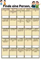 Vorschau - Arbeitsblätter - Mitschüler Bingo Herbst - DaZ/DaF, Deutsch (Klassenspiel) - Seite 1