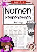 Vorschau - Unterrichtsreihen - Nomen kennenlernen - Frühling - Deckblatt