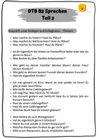 Vorschau - Arbeitsblätter - DTB B2 Sprechen: Teil 2 Themen - Seite 2
