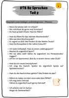 Vorschau - Arbeitsblätter - DTB B2 Sprechen: Teil 2 Themen - Seite 3