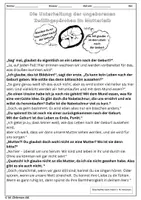 Vorschau - Arbeitsblätter - Die Unterhaltung der ungeborenen Zwillingspärchen im Mutterleib - Seite 1