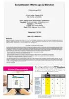 Vorschau - Arbeitsblätter - Schultheater: Warm ups und Märchen – Mit Märchen in Reimform | Theater Deutsch Grundschule Sekundarstufe I Klasse 3-6 | Märchen, Theaterstücke, Warm ups, Theater-AG, Jugendtheater, Reimform - Seite 1
