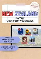 Vorschau - Präsentationen/Tafelbilder - New Zealand: digitale Wortschatzeinführung (Präsentation) - Deckblatt