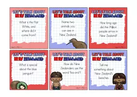 Vorschau - Spiele - New Zealand: speaking cards | Speaking Prompts | Conversation Cards - Seite 3