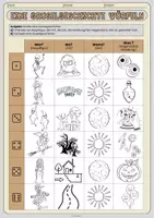 Vorschau - Arbeitsblätter - Würfelgeschichte - Eine Gruselgeschichte würfeln (z.B. an Halloween) - Seite 1