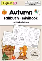 Vorschau - Arbeitsblätter - Autumn Fall Herbst Faltbuch minibook - Englisch - Deckblatt